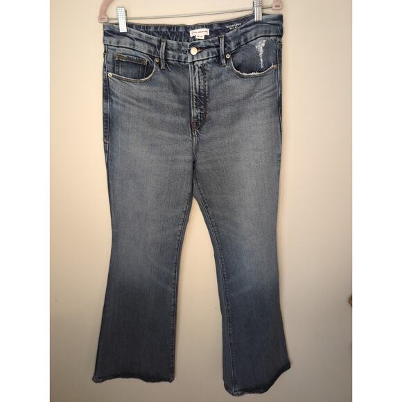 Good American Good Legs Flare jeans 12 - Picture 1 of 9